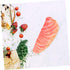 Abaodam Artificial Salmon Slice Model Realistic Fake Food Display for Photography Kitchen Decoration and Restaurant