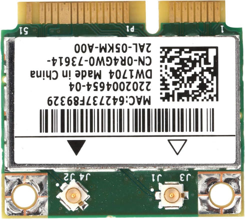 Mini Wireless Network Card, bcm43142 bcm943142hm dw1704 Mini pci e WiFi Bluetooth 4.0 Network Card Replacement for Dell xps 2710 17tr