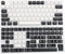 YMDK YSA Ball Shape Double Shot PBT Keycaps for MX Keyboard, 104 87 61 Melody 96 KBD75 ID80 GK64 SP84 (Black White Mix)
