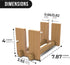 Kothar Wooden Vertical Laptop Stand for Desk, Bamboo Vertical Laptop Holder, Desktop Dock for Apple MacBook, Microsoft