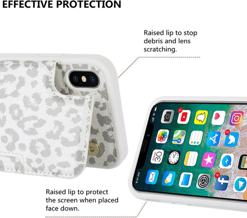 iCoverCase iPhone Xs Max Wallet Case with Card Holder, RFID Blocking PU Leather Protective Case for 6.5 Inch iPhone Xs