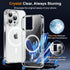 MOCCA Clear iPhone 14 Pro Case - Slim, Shockproof, Military Drop Protection, Non-Yellowing, MagSafe Compatible, 6.1"