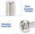 uxcell 10 Pieces M4 x 10mm TV Mount Screws, Stainless Steel, Silver Tone for Computer TV LCD Monitor