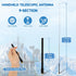 Eightwood 70-1000MHz 9-Section UV5R UV82 Wide Band Handheld Telescopic Antenna SMA Female Ham Radio Antennae