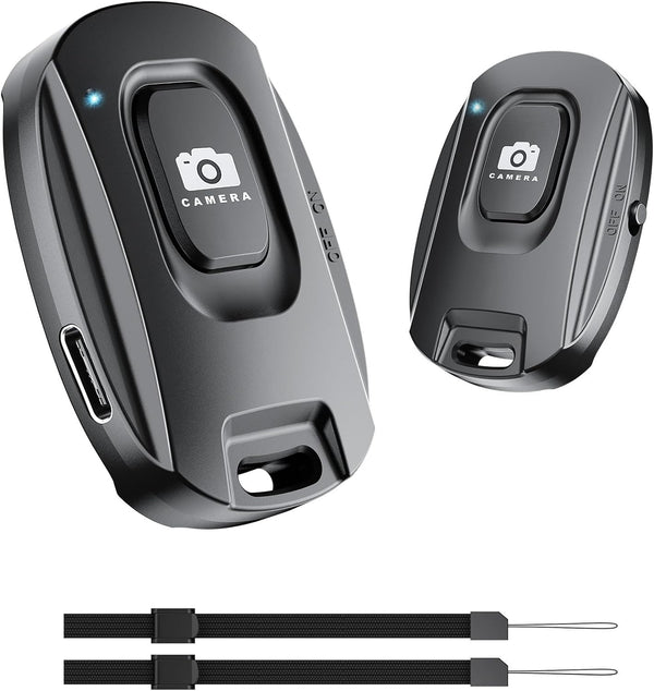 Voinap 2 Pack Wireless Remote Shutter for iPhone Camera,Bluetooth Camera Phone Remote Control
