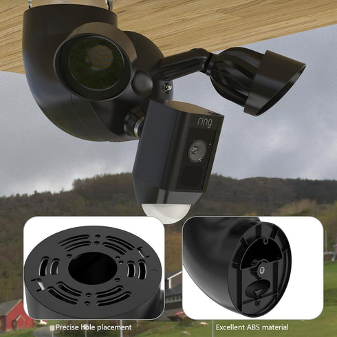 Wall Mount for Ring Floodlight Camera, Adjustable Angle Eave Mount for Indoor/Outdoor Use