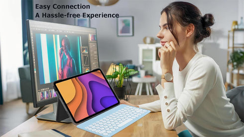 Wireless Bluetooth Keyboard and Mouse Combo Portable Mini Small Slim Compact Typewriter Ergonomic Travel Bluetooth Keyboard Mouse for iPhone iPad Mac Macbook Pro Laptop Android Phone Samsung Tablet