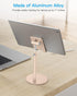 OMOTON Adjustable Angle Height Cell Phone Stand, Aluminum Desktop Holder for iPhone 13/Mini/Pro/Max, All Smartphones
