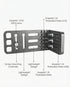 SHOOTPRO 1/4" 3/8" Universal Camera L Bracket Quick Release Plate | Vertical to Horizontal Video Mount with & Thread |