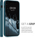kwmobile Soft TPU Case for Apple iPhone 12 / iPhone 12 Pro, Phone Cover with Card Holder, Teal Matte Finish