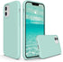 SURPHY Silicone Case Compatible with iPhone 12 Mini, Liquid Silicone Phone Case with Microfiber Lining (Mint Green)