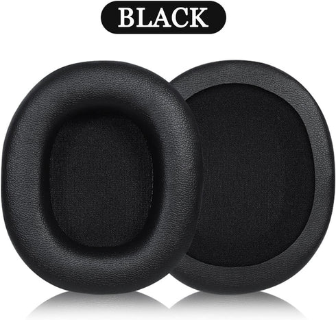 Replacement Ear Pads for ATH-SR30BT Headphones, Over-Ear Protein Leather Ear Pads Repair Parts (Black)