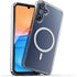 ENCASED 2-in-1 MAG Case for Samsung Galaxy A15 5G, Magnetic Cover with Ring Grip, Clear Silicone Phone Holder
