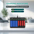 SEVENKA 8 5V 2A AA AAA Battery Charger, Bay Smart Charger for Ni-MH Ni-CD Rechargeable Batteries, Independent Control
