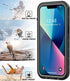 iPhone 13 Waterproof Case with Built-in Screen Protector, Shockproof Dustproof Full Body IP68 Protective Phone Case for
