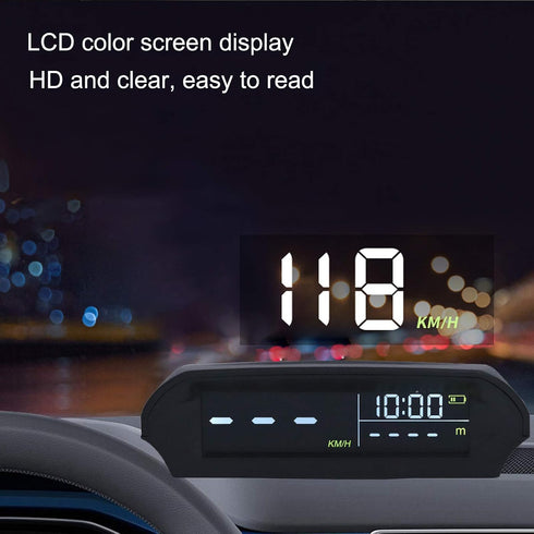 Solar-Powered Multifunctional Vehicle Speedometer HUD Display