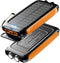 20000mAh Power Bank - Portable Solar Charger, External Battery Pack with Dual Built-in Super Bright Flashlight,