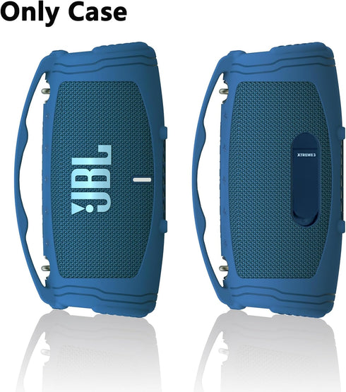 Silicone Cover Case for JBL Xtreme 3 Portable Bluetooth Speaker, Blue Soft Skin Sleeve