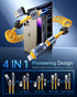 4-in-1 5ft Coiled USB C Cable for Car, 140W Fast Charging, USB C to Lightning Cable with Multi Ports for iPhone iPad