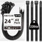 ANOSON Large Zip Ties Heavy Duty Outdoor 24 inch (40 Pack), Heavy Duty