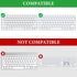 GEEKRIA Keyboard Carrying Case, Hard Shell Protective Travel Bag Compatible with Magic Keyboard, Magic Keyboard and
