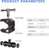 Cool Dual Ball Head Magic Arm Adapter Camera Clamp Mount with 1/4 and 3/8 Thread for DSLR, LED Light, 2 Pack