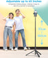 VRIG Direct 63" iPhone17 16 15 VRIG Phone Selfie Stick Tripod,Extendable Cell Phone Tripod Stand with Wireless Remote