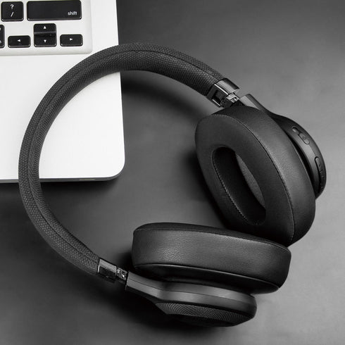 SOULWIT Cooling Gel Replacement Ear Pads for JBL E65 (E65BT E65BTNC)/Live 650 (650NC 650BTNC) Headphones, Black