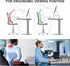(PTT001-B), 1 Pack, WALI Computer Monitor Stand for Desk, Adjustable Laptop Riser, Desk Monitor Stand Underneath