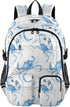 Bolaz Backpack 14 Inch Watercolor Crabs Travel Laptop Computer Bag Sturdy School Bag College Bookbag