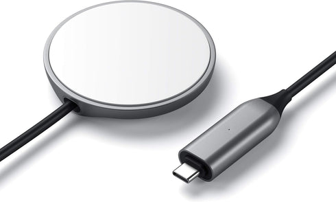 Satechi USB C Magnetic Wireless Charging Cable - Compatible with iPhone 16 Pro Max/16 Pro/15 Pro Max and More
