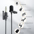 COMICA CVM-SM-O1 Professional Lavalier Lapel Microphone Omnidirectional Clip-on Condenser Mic, Lav Mic for BoomX-D/DSLR