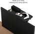 12 inch 13lbs, Pixio Black Monitor Storage Top Shelf - Adjustable Platform, Universal Fit, Holds Up to Works on TV