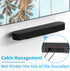 Soundbar Mount for Sonos Beam, Wall Mount Bracket Compatible with Sonos Beam Sound Bar, Black