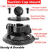 VAZESWIN 1" 3.5" 1" Insta360 Ball Twist-Lock Suction Cup Mount, Large Suction Cup Base for Vehicle Windshields