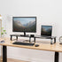 VIVO 39 inch Extra Long Monitor Stand, Wood & Steel Desktop Riser, Dual Screen Organizer for TV, Keyboard, Laptop