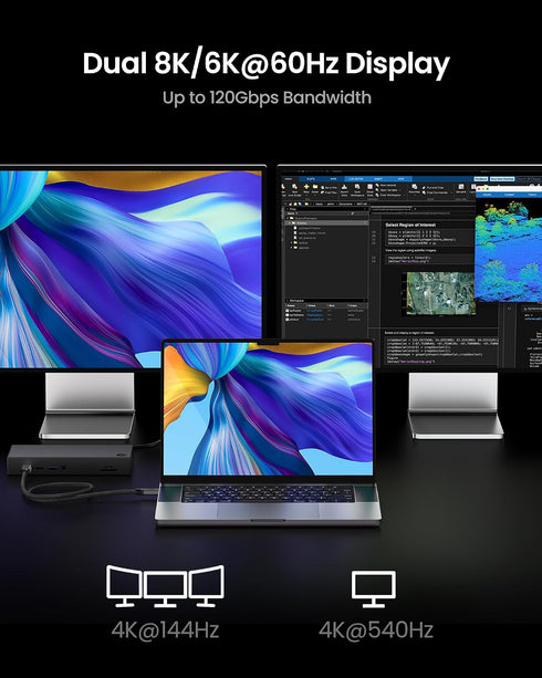 80Gbps 4 5 3.3FT/1M, 120Gbps 8K, 240W 3.1 4/5, M4 17 Silkland USB for Thunderbolt Cable up to Bandwidth for Dual PD