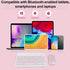Bluetooth Keyboard and Mouse Combo - Ultra-Slim Portable Rechargeable Wireless Set for iPad/Mac OS, Android, Windows