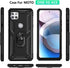 Military Grade Drop Impact Case for Moto One 5G Ace, Heavy Duty Shockproof Armor with 360 Metal Rotating Ring