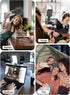 GLOUEN 3 10 Selfie Light Rechargeable Phone Light Clip with Digital Display, Light Modes & Brightness Levels
