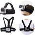 Chest Mount Harness Chesty Vest Head Mount Strap for Action Camera Compatible with GoPro Hero 11, 10, 9, 8, Max