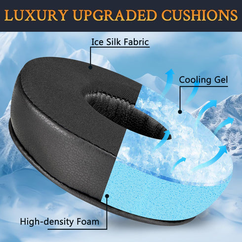 SOULWIT Replacement Earpads 70mm for Jabra Move/Elite 25h Wireless On-Ear Headphones, High-Density Noise Isolation Foam