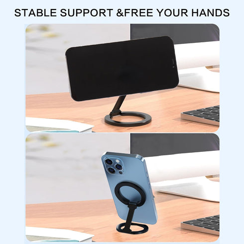 Rimyam 360Rotation 17/16/15/14/13/12 Magnetic Phone Ring Holder for MagSafe Finger Grip Stand Adjustable Cellphone