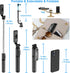 SelfieShow Extendable Selfie Stick Tripod with Wireless Remote and Stand, Portable, Lightweight for iPhone 15 14 13 12