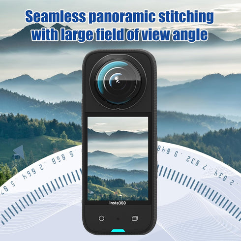 JZW-Shop Insta 360 X3 Lens Guards with Tempered Glass Screen Protector, 9H Hardness Anti-Scratch Accessories