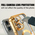 Misscase Gold iPhone 14 Pro MagSafe Case with Camera Lens Protector, Full Protection Clear Magnetic Anti-Scratch Cover