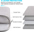 Lacdo 14 Inch Laptop Sleeve Case for HP Lenovo Dell ASUS Acer Chromebook 14, Water-Resistant, Gray