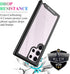 wahhle Samsung Galaxy S23 Ultra Case, Built in Screen Protector Full Body Shockproof Slim Fit Bumper Protective Phone Cover for Galaxy S23 Ultra 5G 6.8'' Men Women-Black/Clear