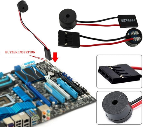 2PCS Internal Speaker for PC Motherboard, Built-in Buzzer Alarm, Computer Box Speaker