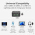 Plugable Dual USB C Wall Charger, 40W Foldable 2-Port Flat USB C Fast Charger Block, USB-C Power Adapter for iPhone 15,
